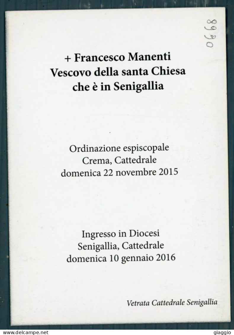 °°° Santino N. 8990 - Ordinazione Episcopale - Senigallia - Cartoncino °°° - Religion &  Esoterik