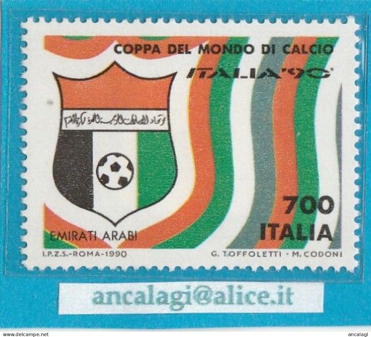 USATI ITALIA 1990 - Ref.0620C "Coppa Del Mondo: EMIRATI ARABI" 1 Val. Nuovo Senza Colla - - 1981-90: Used