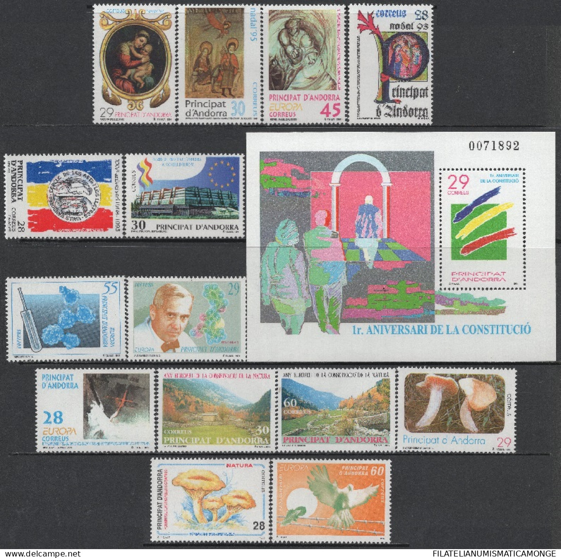 Andorra Española   OFERTA  Años 1993 Al 1995 Completo       Años 1993 Al 1995 - Unused Stamps