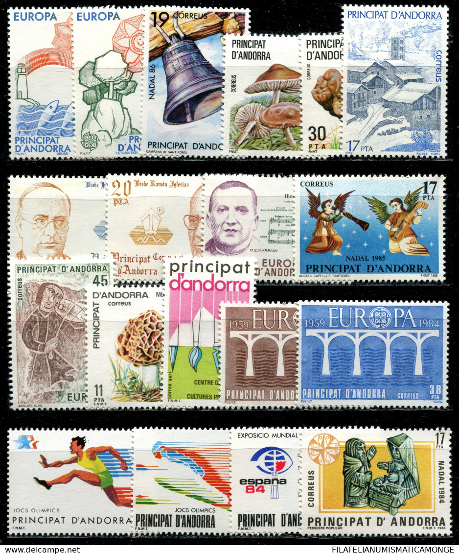 Andorra Española   OFERTA  Años 1984 AL 1986  Completo       Años 1984 AL 1986 - Unused Stamps