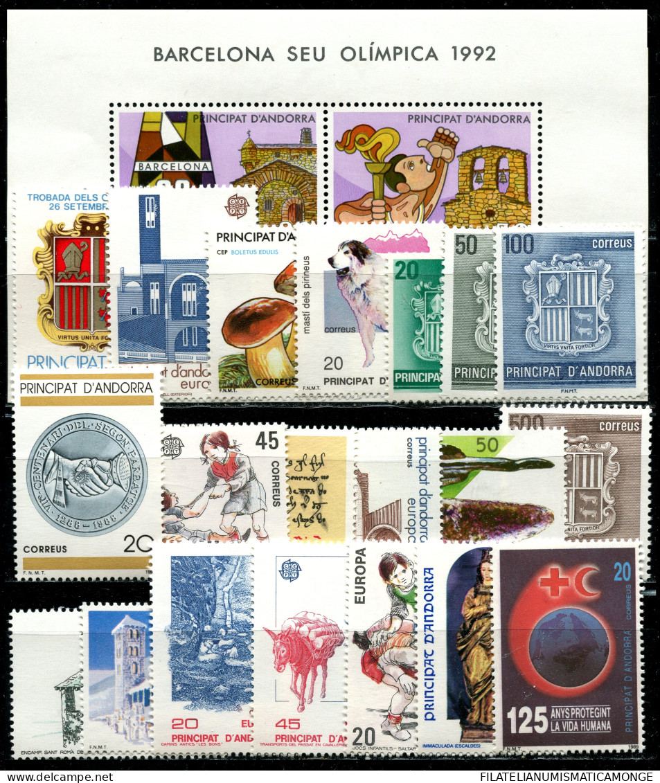 Andorra Española   OFERTA  Años 1987 Al 1989 Completo       Años 1987 Al 1989 - Unused Stamps