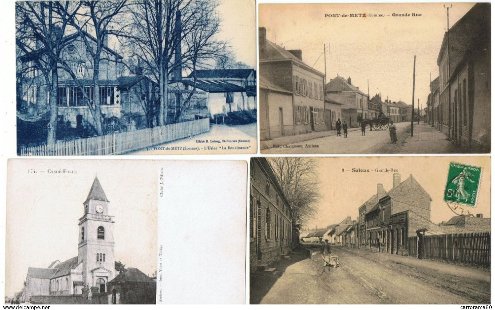 Somme ( Amiens, Longueau, Villers-Bretonneux ... ) / Bon lot de 52 CPA-CPSM
