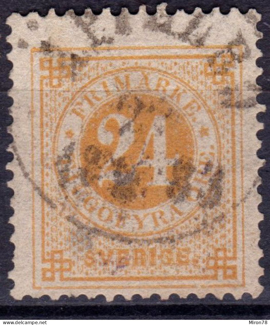 Stamp Sweden 1872-91 24o Used Lot49 - Used Stamps