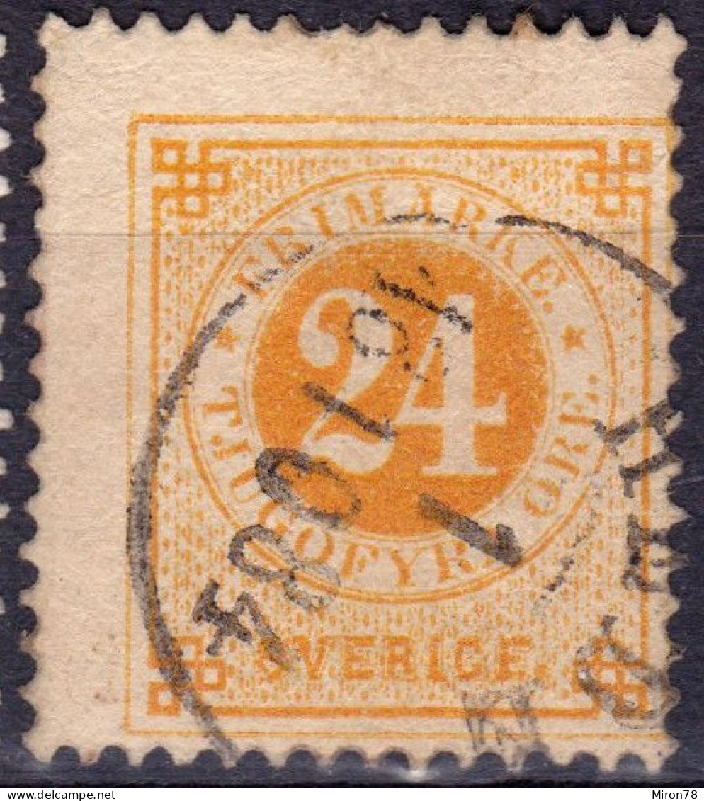 Stamp Sweden 1872-91 24o Used Lot54 - Used Stamps