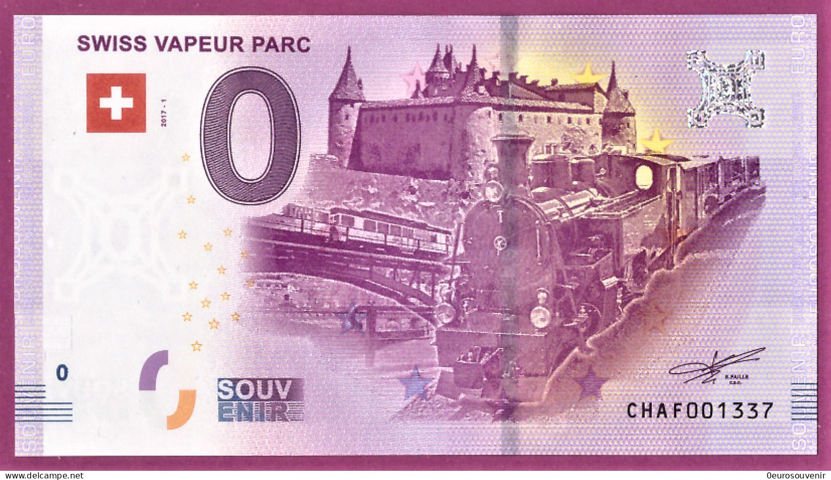0-Euro CHAF 2017-1 SWISS VAPEUR PARC S-7f - Prove Private