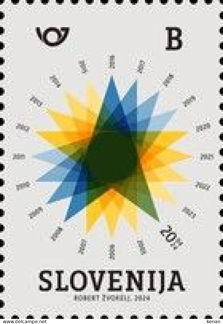 Slovenia, 2024, The 25th Anniversary Of Membership To The EU (MNH) - Slovénie