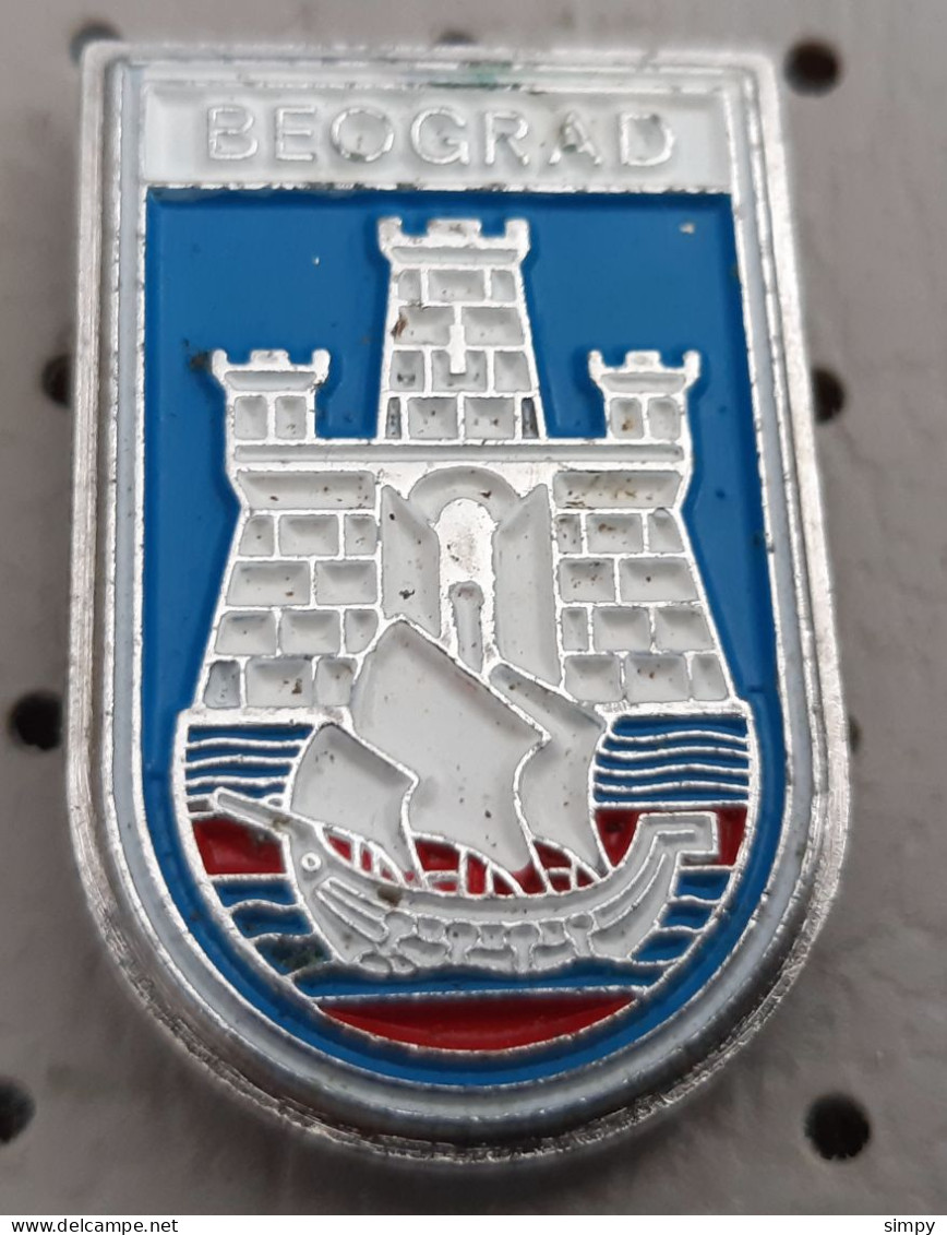 BEOGRAD Coat Of Arms Serbia Vintage  Pin - Città