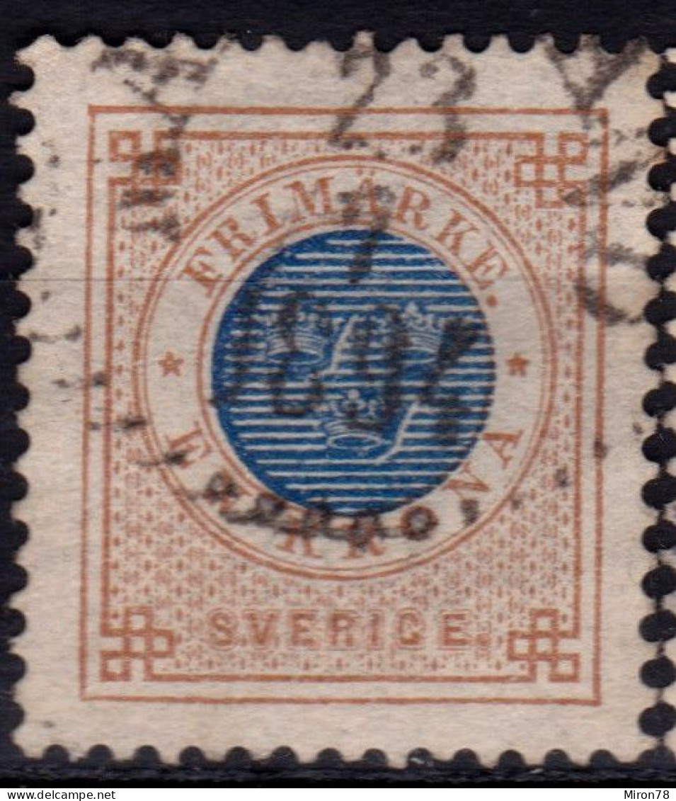 Stamp Sweden 1872-91 1k Used Lot6 - Used Stamps