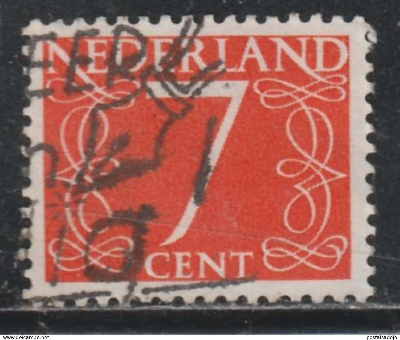 PAYS-BAS  1184 // YVERT  612a) // 1953-71 - Used Stamps