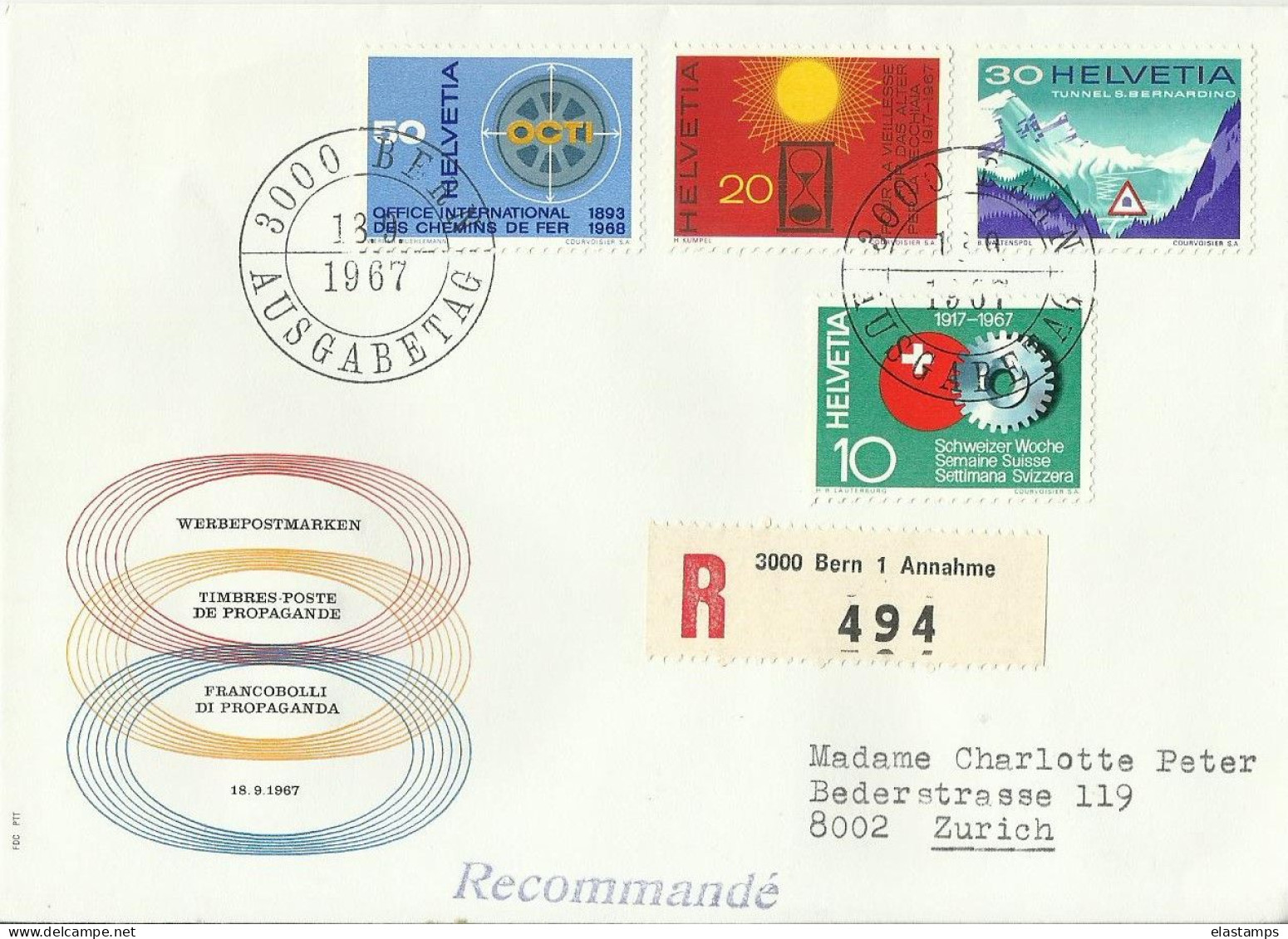 CH R CV 1967 - Lettres & Documents