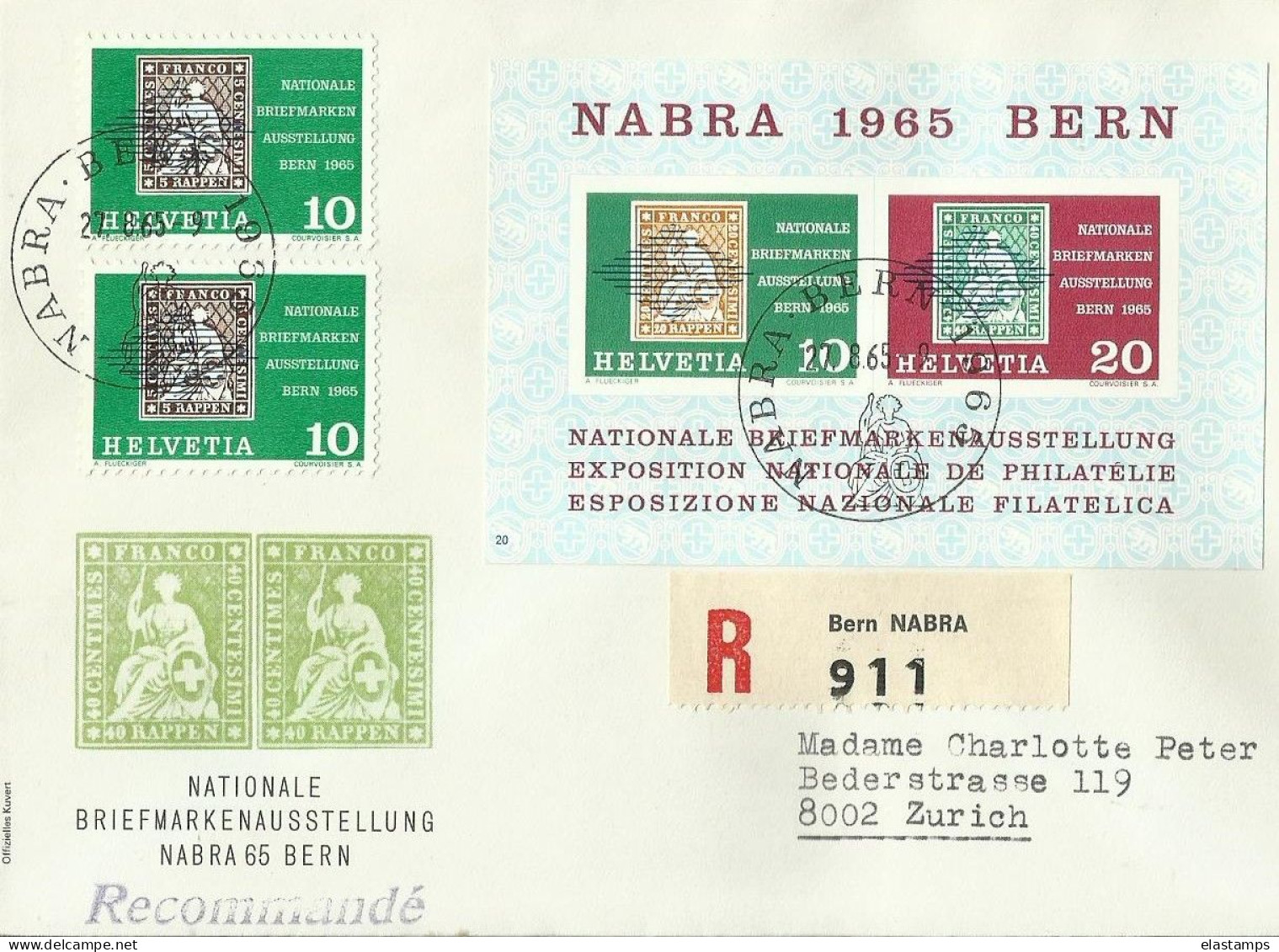 CH R CV 1967 - Storia Postale
