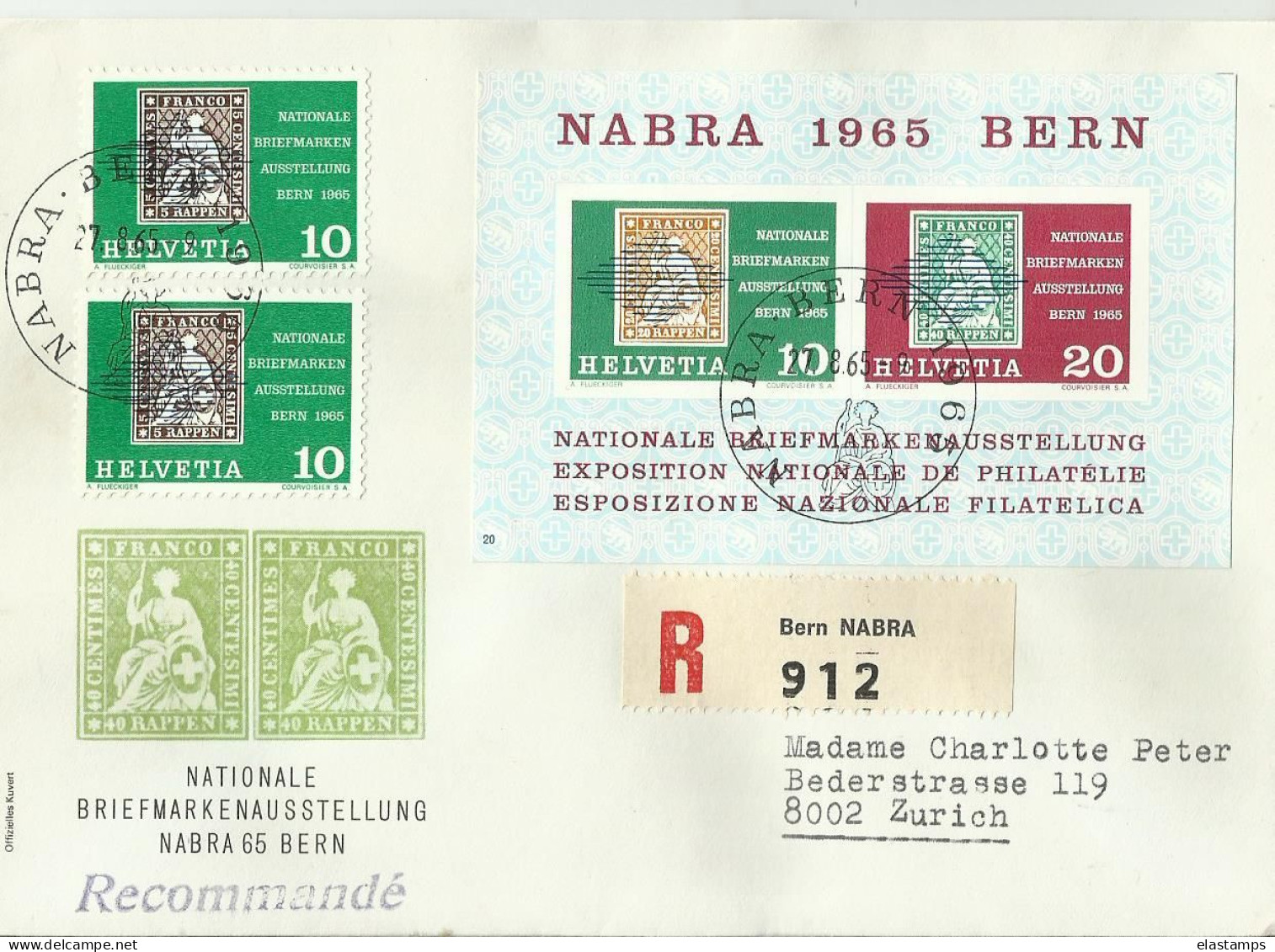 CH R CV 1965 - Storia Postale