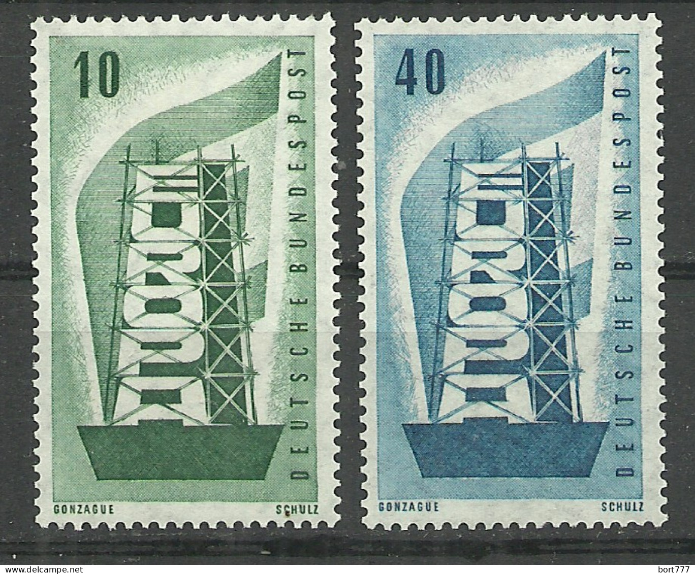 Germany Bundes Rep. 1956 Year MNH(**) Mi.# 241-42 Europa Cept - Ungebraucht