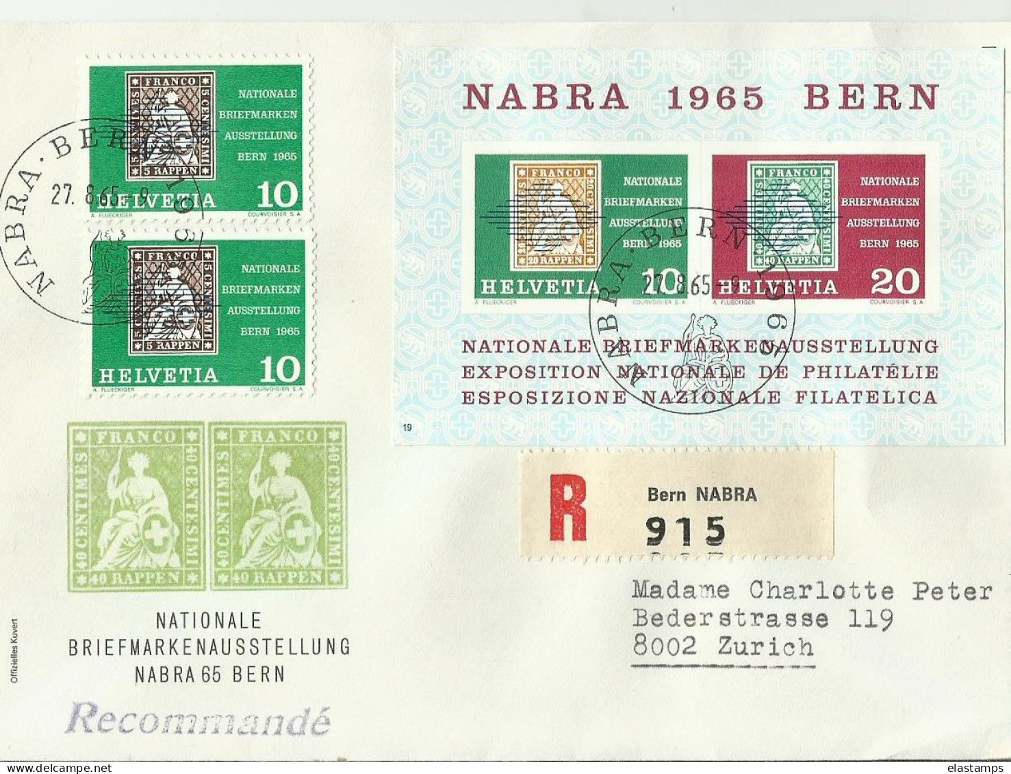 CH R CV 1965 - Lettres & Documents