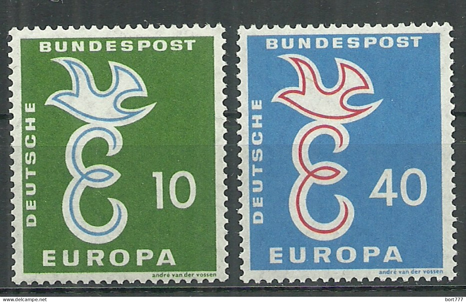 Germany Bundes Rep. 1958 Year MNH(**) Mi.# 295-96  Europa Cept - Ungebraucht