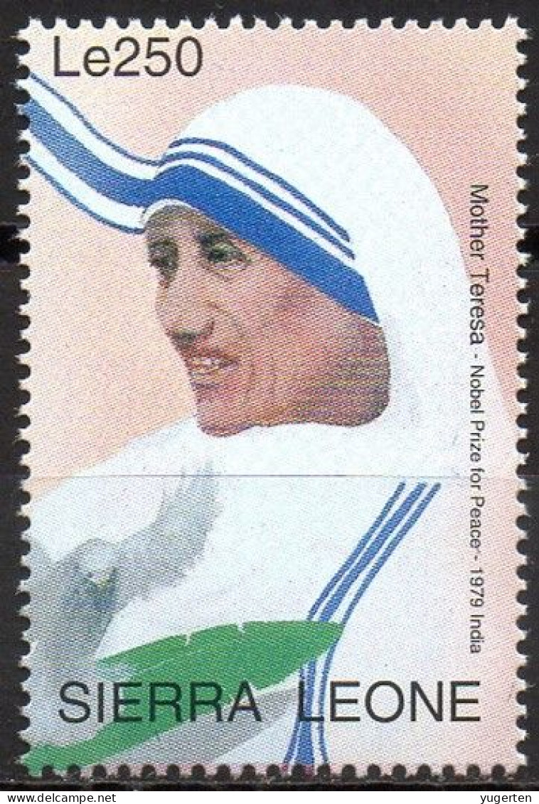 SIERRA LEONE - 1v - MNH - Mother Teresa - Peace Nobel Prize - Nobelpreis - Frieden Paix - Paz - Pace - India - Nobel Prize Laureates