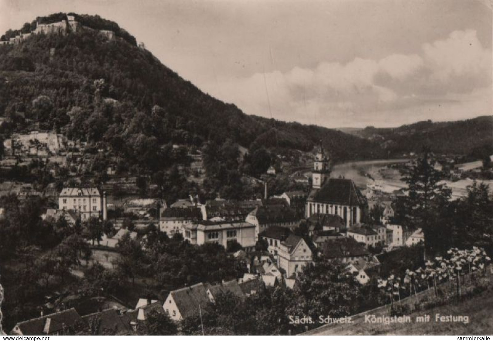 68157 - Königstein - Mit Festung - 1959 - Königstein (Sächs. Schw.)