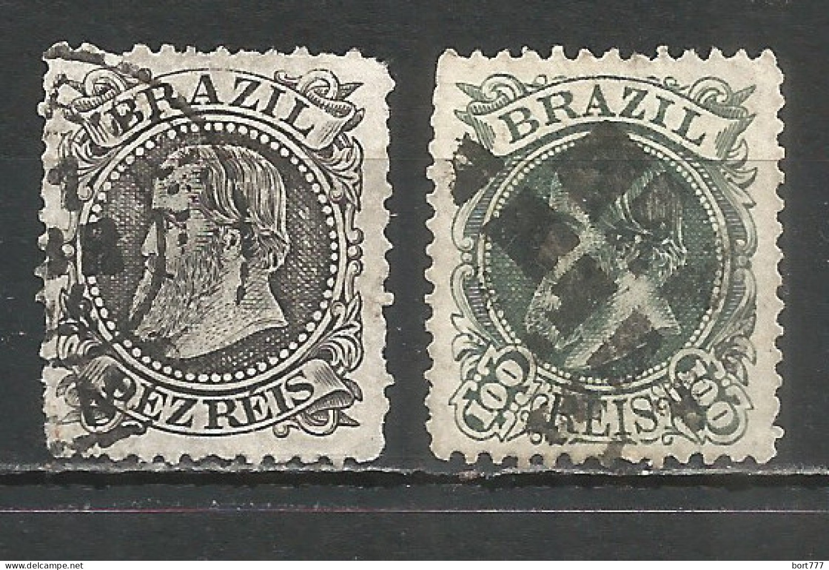 Brazil 1882 Year Nice Used Stamps - Gebraucht
