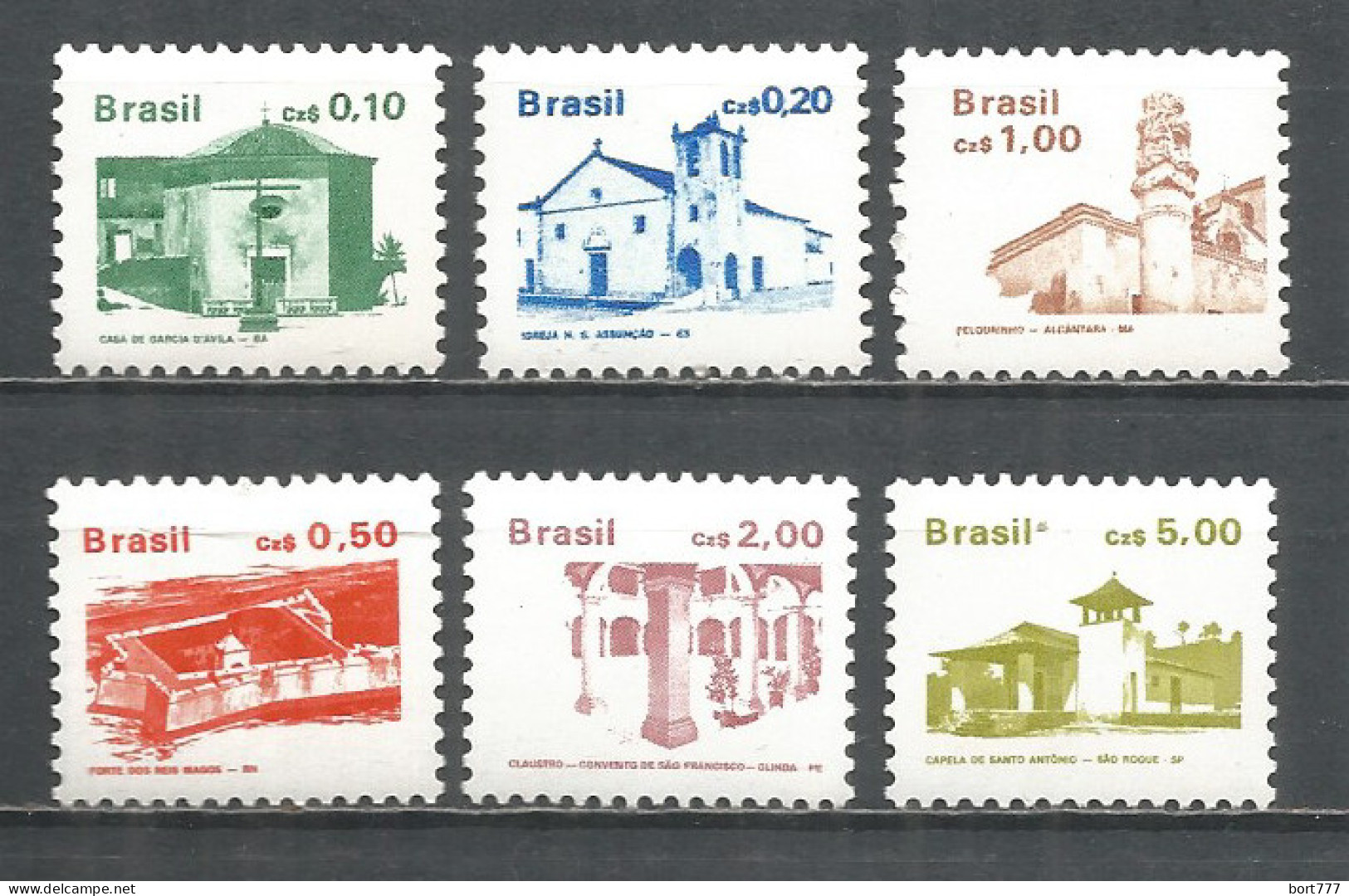 Brazil 1986 Year Mint Stamps MNH(**) Building Architecture - Nuevos