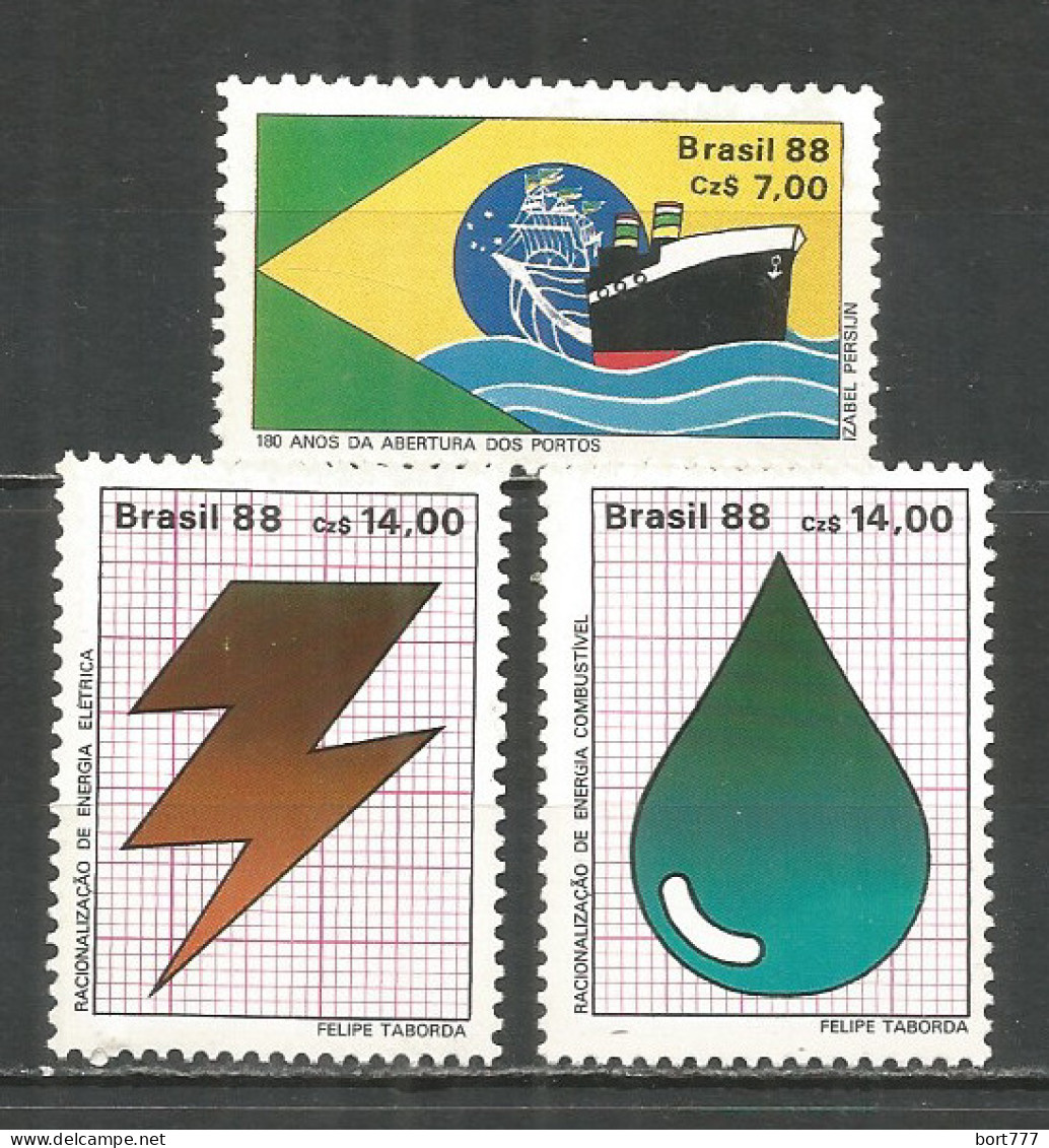 Brazil 1988 Year Mint Stamps MNH(**) Ship - Neufs