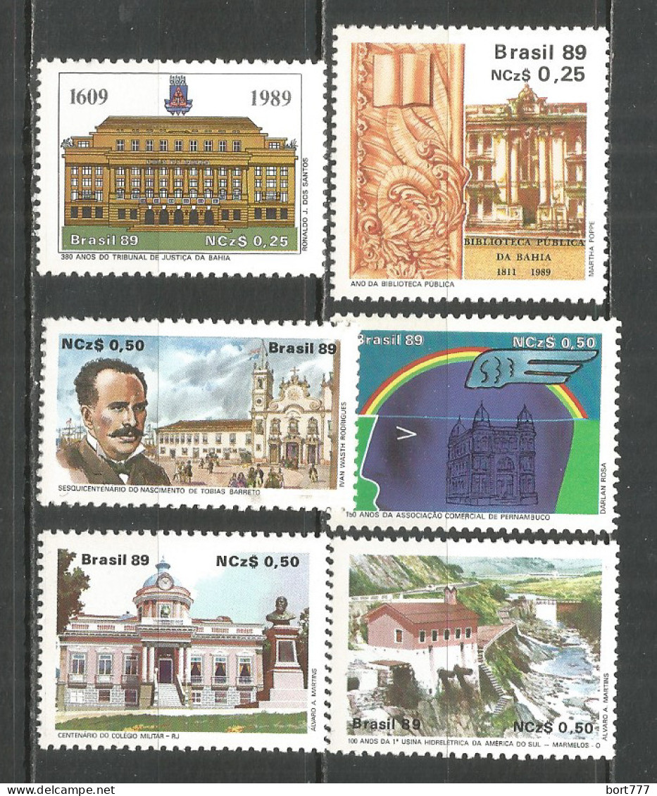 Brazil 1989 Year Mint Stamps MNH(**) Architecture Building - Unused Stamps