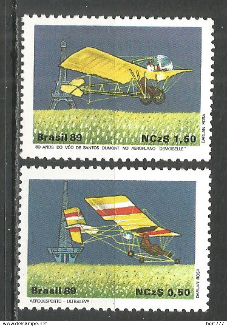 Brazil 1989 Year Mint Stamps MNH(**) Set Aviation - Ungebraucht