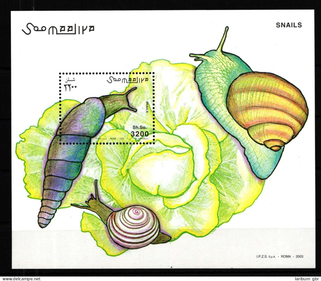 Somalia Block Schnecken Postfrisch #HV199 - Somalië (1960-...)