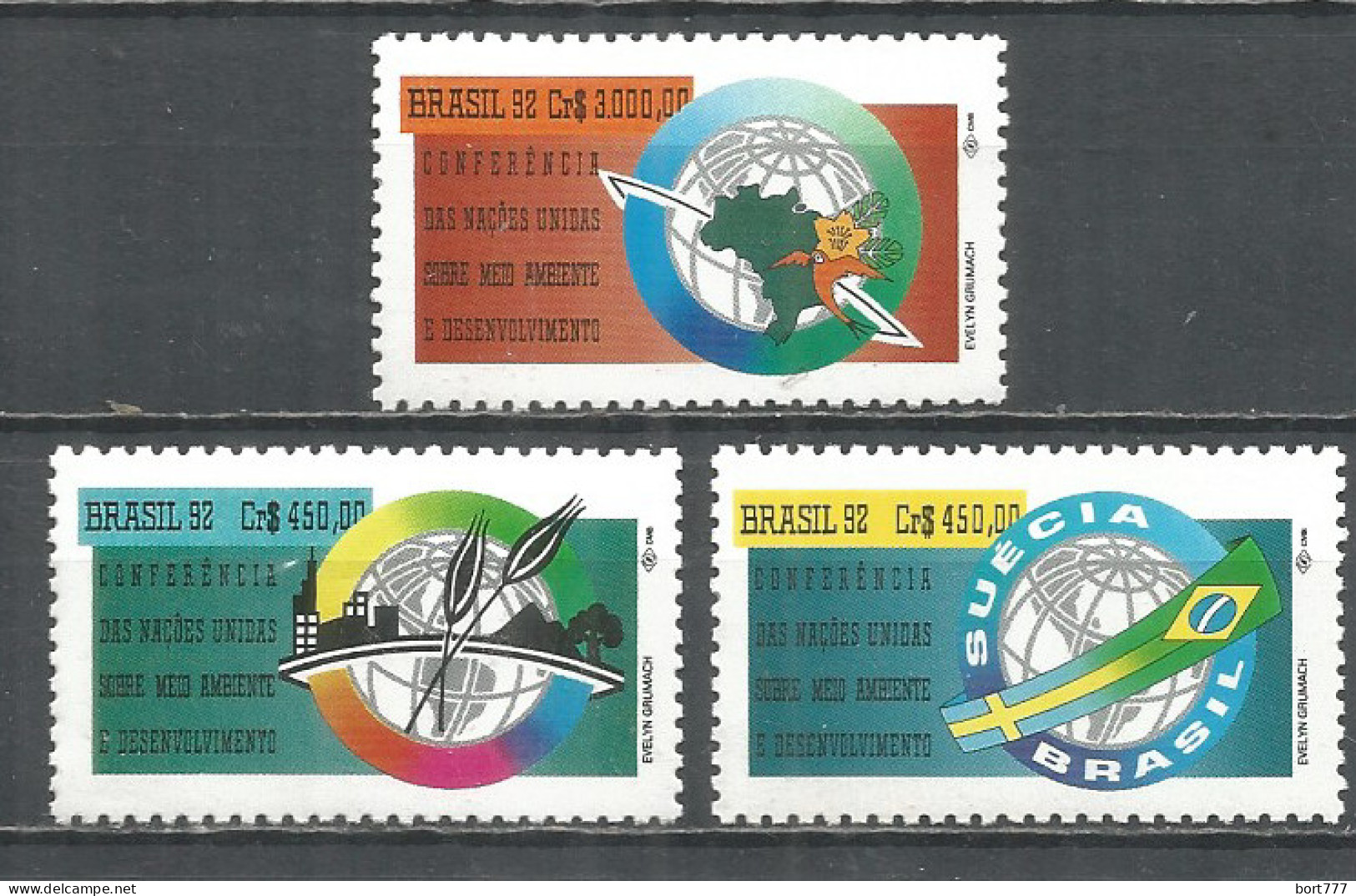 Brazil 1992 Year Mint Stamps MNH(**) - Unused Stamps