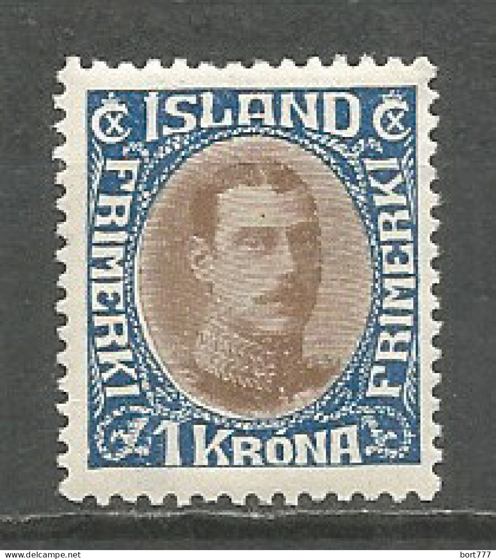 ICELAND 1920 Mint Stamp MH (*) Original Gum Michel # 96 - Nuevos