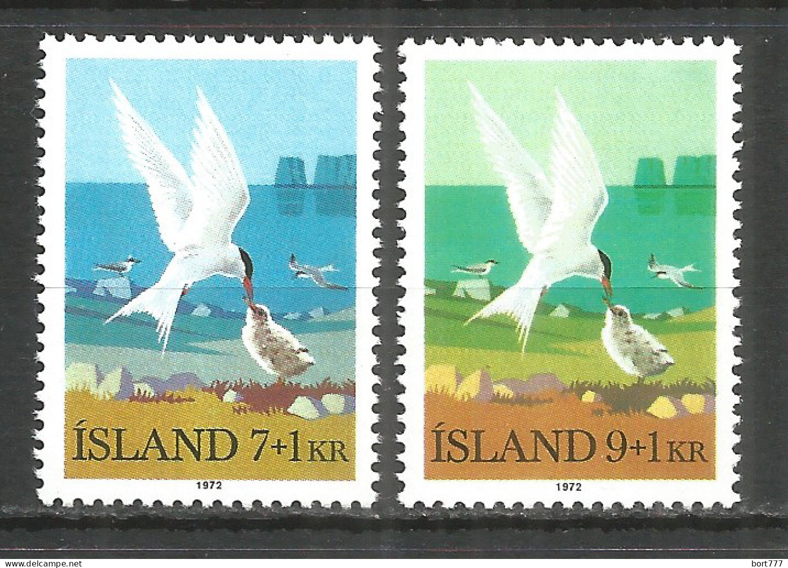 ICELAND 1972 Mint Stamps MNH(**) Set Birds - Neufs