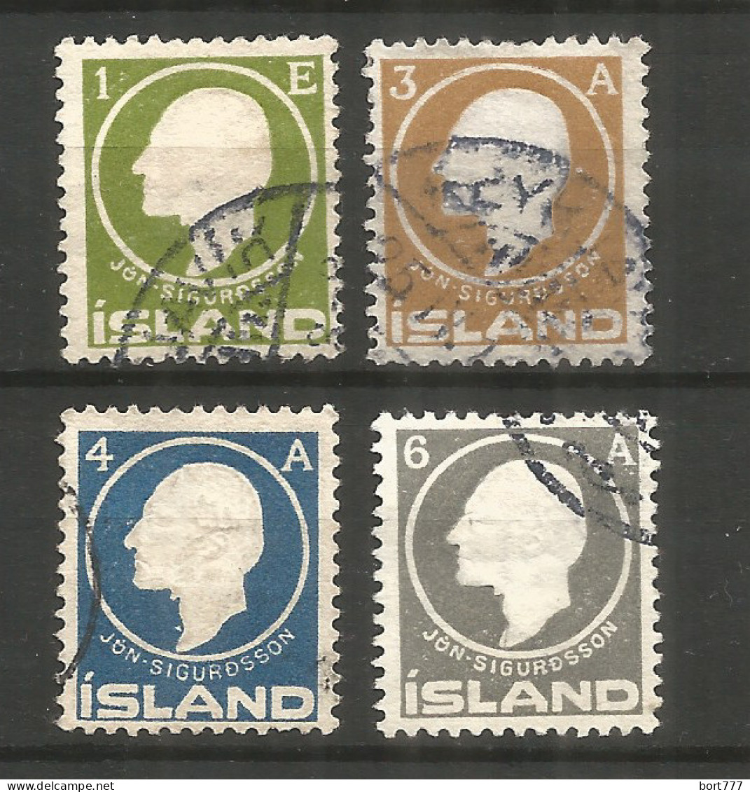 Iceland 1911 , Used Stamps Michel # 63-66 - Gebruikt