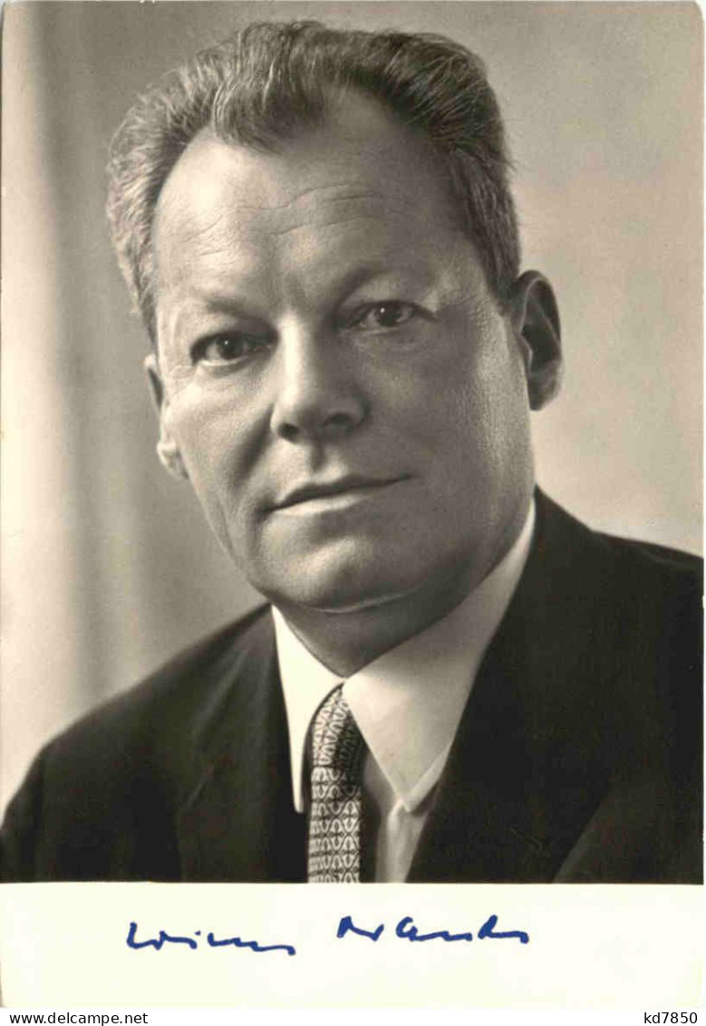 Willy Brandt Mit Autogramm - Personnages