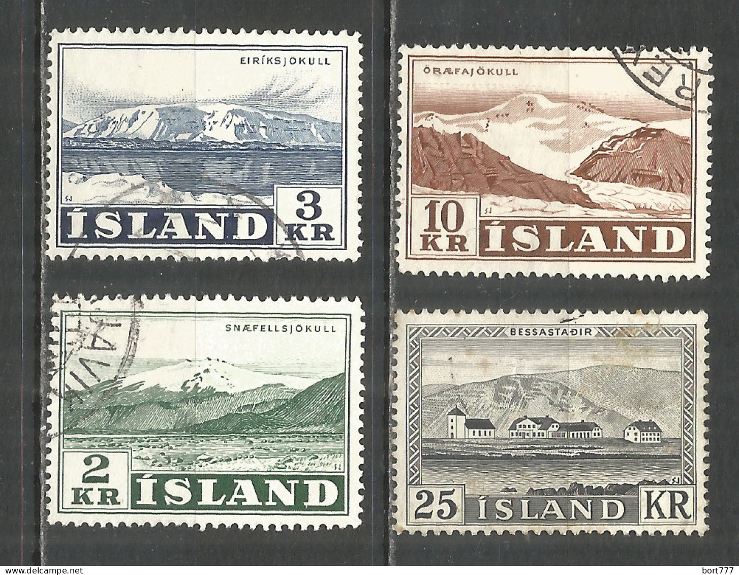 Iceland 1957 , Used Stamps Michel # 316-319 - Used Stamps