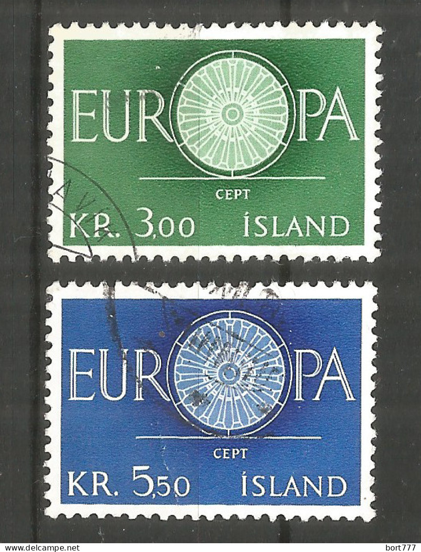 Iceland 1960 , Used Stamps Michel # 343-344  Europa Cept - Oblitérés