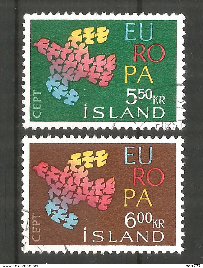 Iceland 1961 , Used Stamps Michel # 354-355  Europa Cept - Gebraucht