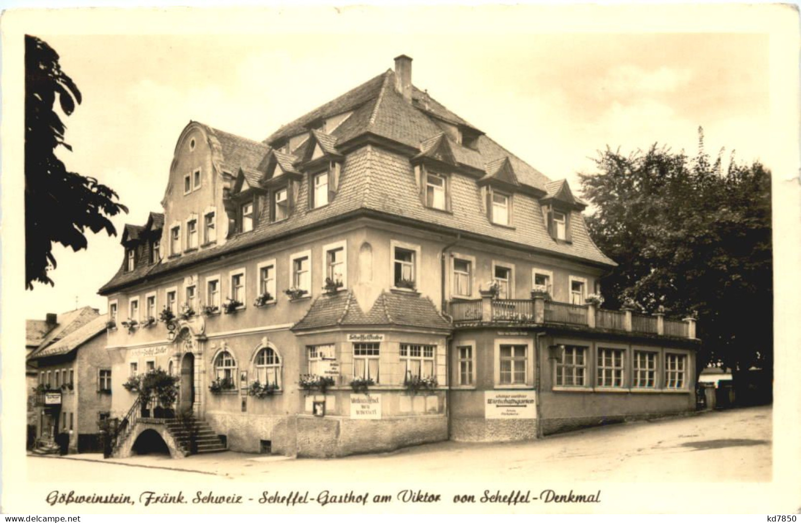 Gössweinstein - Scheffel Gasthof Am Viktor Von Scheffel Denkmal - Forchheim