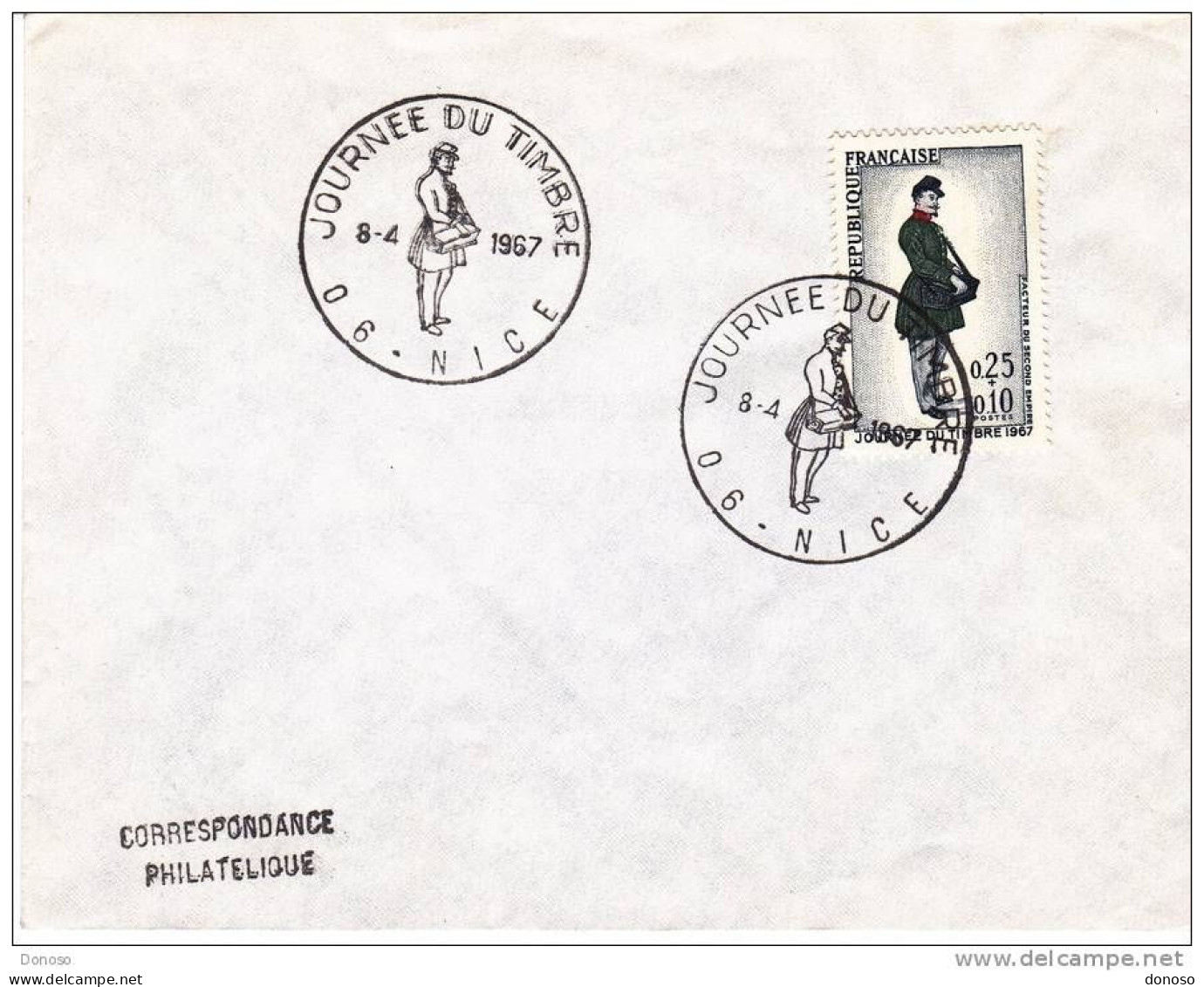 FRANCE 8/04 1967  Cachet Premier Jour Illustré  JOURNEE DU TIMBRE Yvert 1516 - Día Del Sello