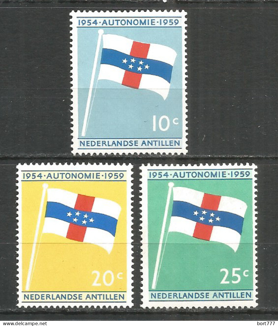 Netherlands Antilles 1959 Year , Mint Stamps MNH (**) Michel# 99-101 Flag - Curaçao, Nederlandse Antillen, Aruba