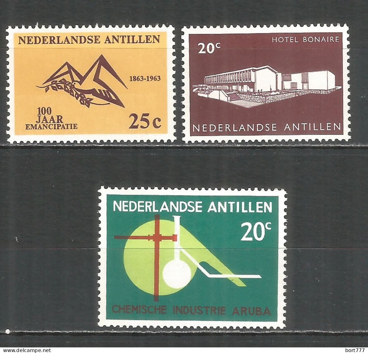 Netherlands Antilles 1963 Year , Mint Stamps MNH (**)  Michel# 130,131,138 - Curacao, Netherlands Antilles, Aruba