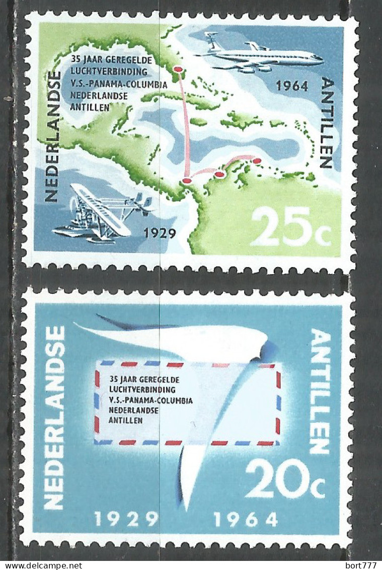 Netherlands Antilles 1964 Year , Mint Stamps MNH (**)  Michel# 139-140 Map - Curacao, Netherlands Antilles, Aruba