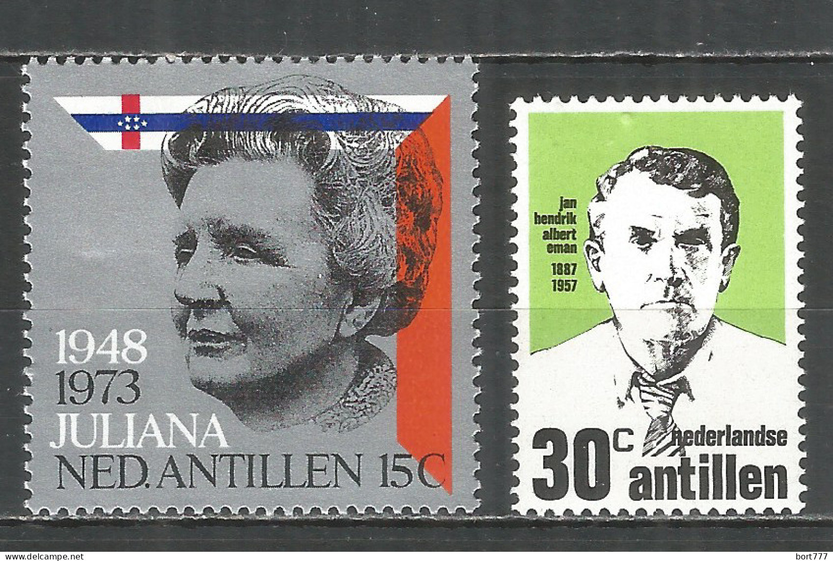Netherlands Antilles 1973 Year , Mint Stamps MNH (**)  Michel# 272,273 - Curazao, Antillas Holandesas, Aruba