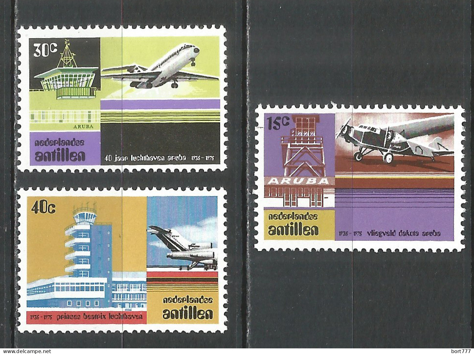 Netherlands Antilles 1975 Year , Mint Stamps MNH (**)  Michel# 301-303 - Curaçao, Nederlandse Antillen, Aruba