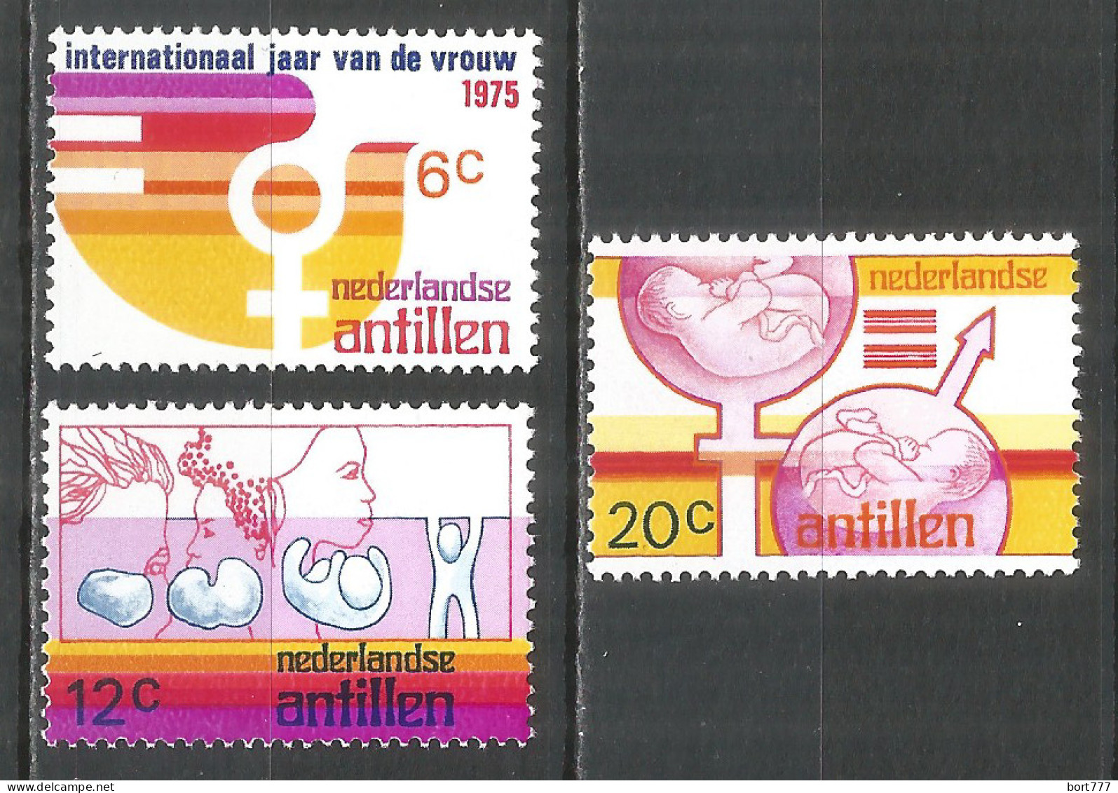 Netherlands Antilles 1975 Year , Mint Stamps MNH (**)  Michel# 304-306 - Curaçao, Nederlandse Antillen, Aruba