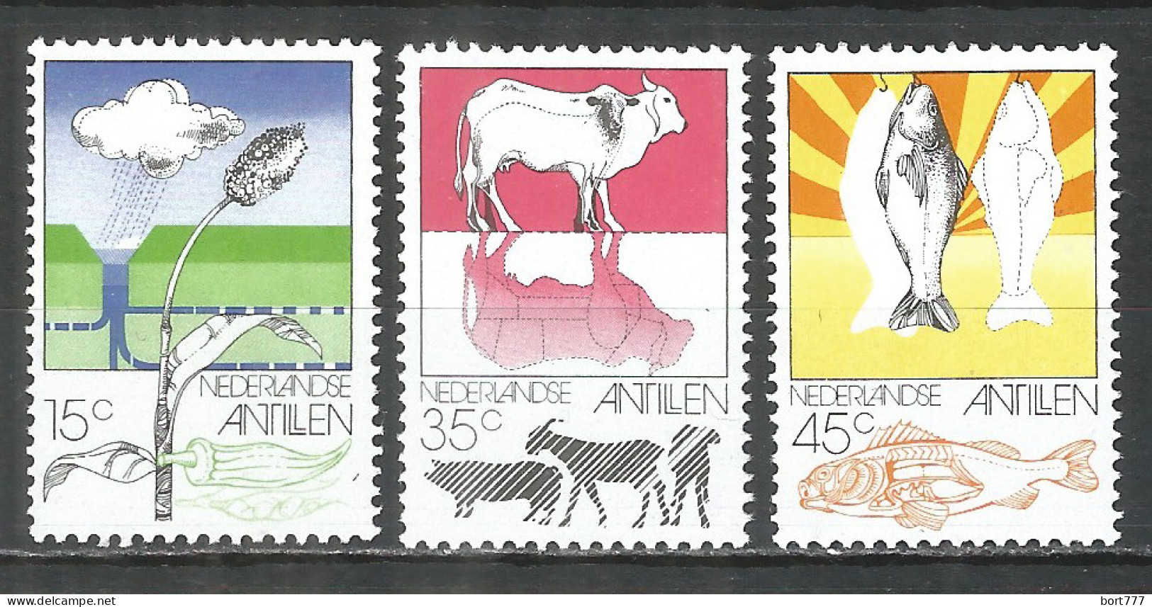 Netherlands Antilles 1976 Year , Mint Stamps MNH (**)  Michel# 314-316 - Curaçao, Nederlandse Antillen, Aruba