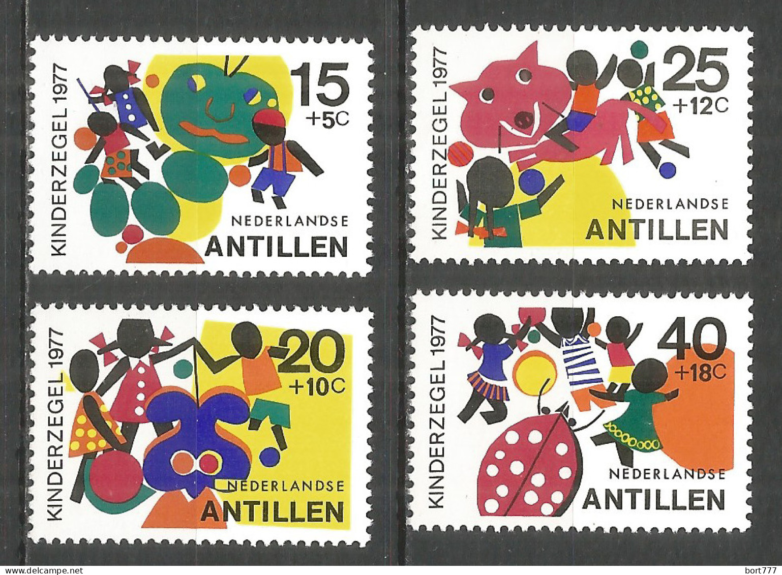 Netherlands Antilles 1977 Year, Mint Stamps MNH (**)  Michel# 341-344 - Curazao, Antillas Holandesas, Aruba