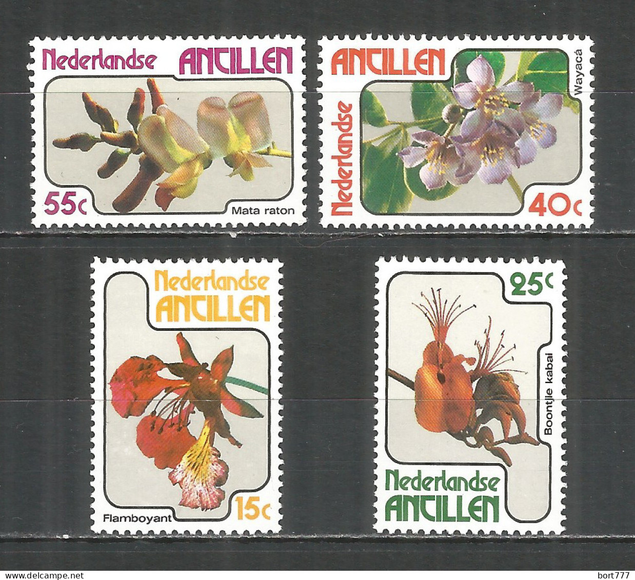 Netherlands Antilles 1978 Year , Mint Stamps MNH (**)  Michel# 359-362 Flowers - Curacao, Netherlands Antilles, Aruba