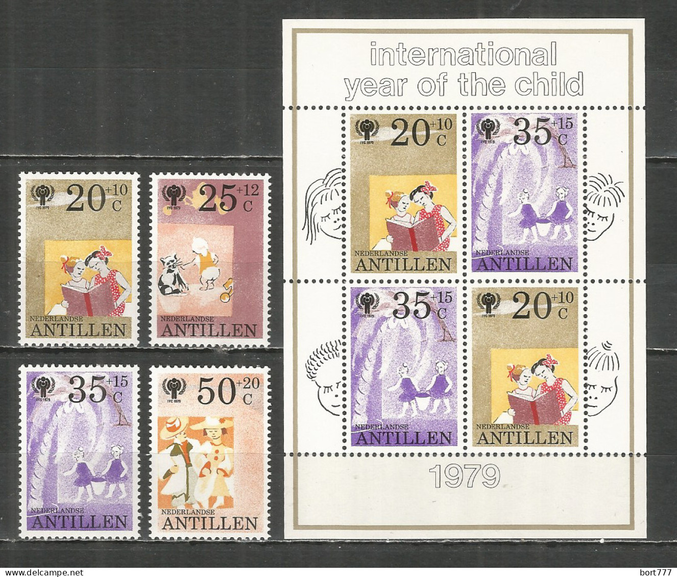 Netherlands Antilles 1979 Mint Stamps MNH (**) International Year Of Children - Curaçao, Nederlandse Antillen, Aruba