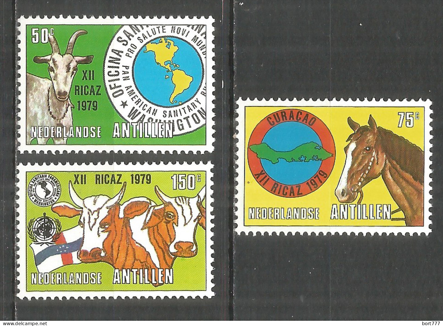 Netherlands Antilles 1979 Year , Mint Stamps MNH (**)  Michel# 385-387 - Curaçao, Nederlandse Antillen, Aruba