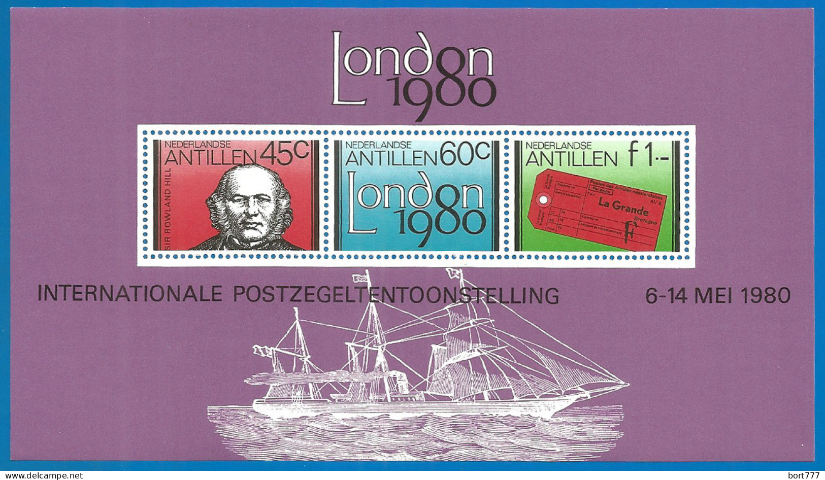 Netherlands Antilles 1980 Year , Mintblock MNH (**) Michel# Blc.13 - Curacao, Netherlands Antilles, Aruba