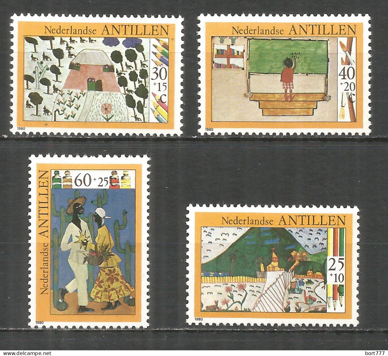 Netherlands Antilles 1980 Year, Mint Stamps MNH (**)  Mi.# 432-435 - Curazao, Antillas Holandesas, Aruba